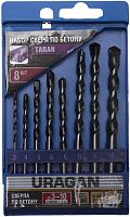 Набор свёрл по бетону 3-10 мм, 8 шт, сталь 40, DIN 8039 URAGAN 901-21423-H8_z01 Набор свёрл по бетону 3-10 мм, 8 шт, сталь 40, DIN 8039 URAGAN 901-21423-H8_z01