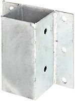 Основание столба 71х71х150 мм GAH ALBERTS 208721, горячий цинк, для настенного монтажа Основание столба 71х71х150 мм GAH ALBERTS 208721, горячий цинк, для настенного монтажа