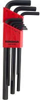 Набор шестигранных, удлинённых ключей (1,5-10 мм) Bondhus ProGuard 12199, 9 штук Набор шестигранных, удлинённых ключей (1,5-10 мм) Bondhus ProGuard 12199, 9 штук