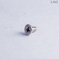 Винт М1,4х2 с цилиндрической уменьшенной шляпкой (цинк) Винт М1,4х2 с цилиндрической уменьшенной шляпкой (цинк)
