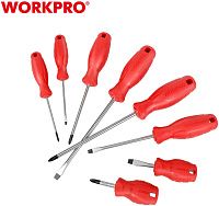 Набор отверток Workpro WP200502, 8 шт Набор отверток Workpro WP200502, 8 шт