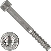 Болт (винт) с внутренним шестигранником и цилиндрической головкой М20х70 DIN 912, нержавеющая сталь А4-80 Болт (винт) с внутренним шестигранником и цилиндрической головкой М20х70 DIN 912, нержавеющая сталь А4-80