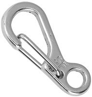 Брелок-карабин с пружинной защелкой "мини" 25х10 мм, серебро Брелок-карабин с пружинной защелкой "мини" 25х10 мм, серебро