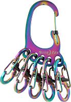 Набор карабинов Nite Ize BigFoot Locker KeyRack Spectrum KLKBF-07-R3 Набор карабинов Nite Ize BigFoot Locker KeyRack Spectrum KLKBF-07-R3