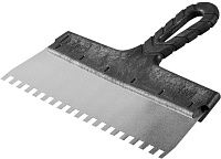 Шпатель фасадный 300 мм зубчатый ЗУБР Мастер, нержавеющая сталь Шпатель фасадный 300 мм зубчатый ЗУБР Мастер, нержавеющая сталь