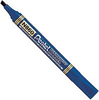 Перманентный маркер скошенный 1,5/4,5 мм Pentel N860-C, синий Перманентный маркер скошенный 1,5/4,5 мм Pentel N860-C, синий