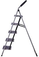 Стремянка на 5 ступеней с резиновым ковриком 100505 Стремянка на 5 ступеней с резиновым ковриком 100505