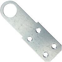 Проушина для навесного замка 90х30х1,2 мм PZP, оцинкованная сталь Проушина для навесного замка 90х30х1,2 мм PZP, оцинкованная сталь