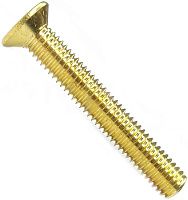 Винт с потайной головкой М6х16 DIN 965 (ISO 7046), желтый цинк Винт с потайной головкой М6х16 DIN 965 (ISO 7046), желтый цинк