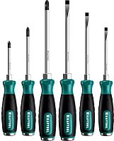 Набор ударных отвёрток со сквозным стержнем Kraftool Impact 25025, Cr-Mo, 6 предметов Набор ударных отвёрток со сквозным стержнем Kraftool Impact 25025, Cr-Mo, 6 предметов