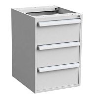 Тумба с выдвижными ящиками высота 660 мм 45/66, Treston 60749107, с защитой ESD, серая Тумба с выдвижными ящиками высота 660 мм 45/66, Treston 60749107, с защитой ESD, серая