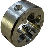 Плашка М20х2,5 мм 9ХС Волжский Инструмент 3704095, левая метрическая резьба Плашка М20х2,5 мм 9ХС Волжский Инструмент 3704095, левая метрическая резьба