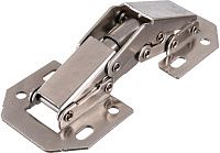 Петля мебельная пружинная без врезки 32 мм Hettich 953140, никелированная сталь Петля мебельная пружинная без врезки 32 мм Hettich 953140, никелированная сталь