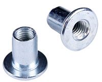 Гайка Эриксона с фланцем, сквозная М8х10х15 мм, оцинкованная сталь Гайка Эриксона с фланцем, сквозная М8х10х15 мм, оцинкованная сталь