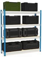 Стеллаж металлический до 300 кг, 4 полки Металл-завод МКФ 18504-2,5 2500х1830х508 мм Стеллаж металлический до 300 кг, 4 полки Металл-завод МКФ 18504-2,5 2500х1830х508 мм