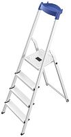 Стремянка 4 ступени HAILO StandartLine L58E 8158-427, алюминий Стремянка 4 ступени HAILO StandartLine L58E 8158-427, алюминий