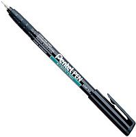 Супертонкий перманентный маркер 0,4 мм Pentel NMF50-A, черный Супертонкий перманентный маркер 0,4 мм Pentel NMF50-A, черный