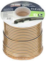 Уплотнитель самоклеящийся для окон и дверей 14х12 мм, 40 м D-профиль TYTAN Professional  91614, черный Уплотнитель самоклеящийся для окон и дверей 14х12 мм, 40 м D-профиль TYTAN Professional  91614, черный