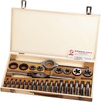 Резьбонарезной набор BSW1/2"-1" 115CrV3 Bucovice 311100, 28 предметов Резьбонарезной набор BSW1/2"-1" 115CrV3 Bucovice 311100, 28 предметов