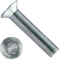 Заклепка под молоток с потайной головкой 6х16 мм DIN 661, оцинкованная сталь Заклепка под молоток с потайной головкой 6х16 мм DIN 661, оцинкованная сталь