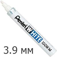 Промышленный маркер 3,9 мм Pentel X100W-M, белый Промышленный маркер 3,9 мм Pentel X100W-M, белый