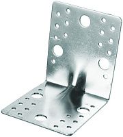 Уголок крепежный усиленный 105х105х90х1,5 мм, оцинкованная сталь Уголок крепежный усиленный 105х105х90х1,5 мм, оцинкованная сталь