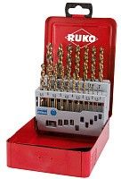 Набор сверл по металлу 1-10 мм, 19 шт HSS-G TURBO DIN 338, RUKO 214614 Набор сверл по металлу 1-10 мм, 19 шт HSS-G TURBO DIN 338, RUKO 214614