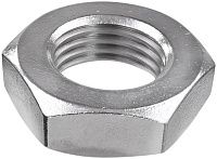 Гайка низкая М18 DIN 439 (ГОСТ 5916) тип B с фаской, нержавеющая сталь А4-80 Гайка низкая М18 DIN 439 (ГОСТ 5916) тип B с фаской, нержавеющая сталь А4-80