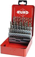 Набор сверл по металлу 1-5,9 мм, 50 шт HSSE-Co5, DIN 338 Ruko 215217 Набор сверл по металлу 1-5,9 мм, 50 шт HSSE-Co5, DIN 338 Ruko 215217