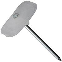 Прижимной диск с гвоздём NSB Fischer, пластик/оцинкованная сталь Прижимной диск с гвоздём NSB Fischer, пластик/оцинкованная сталь