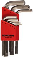 Набор шестигранных ключей (1,5-10 мм) Bondhus BriteGuard 16299, 9 штук, хромированные Набор шестигранных ключей (1,5-10 мм) Bondhus BriteGuard 16299, 9 штук, хромированные