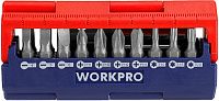 Набор бит SL, PH, TX длиной 25 мм, C1/4"с держателем Workpro WP221062, Cr-V, 13 предметов Набор бит SL, PH, TX длиной 25 мм, C1/4"с держателем Workpro WP221062, Cr-V, 13 предметов