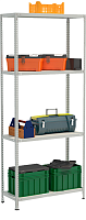 Стеллаж металлический до 145 кг, 4 полки Металл-завод СТФ 1044-2,2 2200х1000х400 мм Стеллаж металлический до 145 кг, 4 полки Металл-завод СТФ 1044-2,2 2200х1000х400 мм
