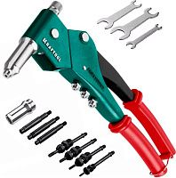 Заклепочник Combo3-M6 головка 360° на 3 вида клепания с оснасткой Kraftool 31178_z01, в кейсе Заклепочник Combo3-M6 головка 360° на 3 вида клепания с оснасткой Kraftool 31178_z01, в кейсе