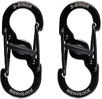 Карабин нержавеющий с блокировкой Nite Ize S-Biner MicroLock LSBM-01-2R3, 2 шт (черный) Карабин нержавеющий с блокировкой Nite Ize S-Biner MicroLock LSBM-01-2R3, 2 шт (черный)
