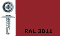 Саморез-клоп с буром 4,2х19 окрашенный, RAL 3011 (коричнево-красный) Саморез-клоп с буром 4,2х19 окрашенный, RAL 3011 (коричнево-красный)