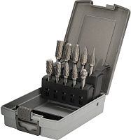 Набор бор-фрез твердосплавных 10-12 мм, 10 шт, DIN 8033 Ruko 116003RO Набор бор-фрез твердосплавных 10-12 мм, 10 шт, DIN 8033 Ruko 116003RO