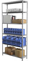 Стеллаж металлический до 200 кг, 6 полок Металл-завод СТФУ-П 1056-2,2 2200х1000х500 мм Стеллаж металлический до 200 кг, 6 полок Металл-завод СТФУ-П 1056-2,2 2200х1000х500 мм