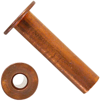 Заклепка под молоток пустотелая 6х12 мм DIN 7338 form C, медь Заклепка под молоток пустотелая 6х12 мм DIN 7338 form C, медь