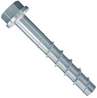 Шуруп по бетону с шестигранной головкой и прессшайбой 12х210 150/135/110 мм Fischer FBS II US 558225, оцинкованная сталь Шуруп по бетону с шестигранной головкой и прессшайбой 12х210 150/135/110 мм Fischer FBS II US 558225, оцинкованная сталь