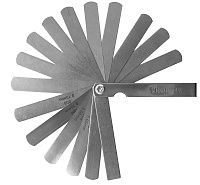 Комплект из 15 щупов толщиной 0,05 - 0,6 мм для измерения зазоров Thorvik TG15 Комплект из 15 щупов толщиной 0,05 - 0,6 мм для измерения зазоров Thorvik TG15