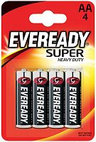 Батарейки Eveready Super Heavy Duty R6 BP4 Батарейки Eveready Super Heavy Duty R6 BP4