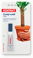 Супер-клей Гель КОНТАКТ 3 гр 22296 Супер-клей Гель КОНТАКТ 3 гр 22296