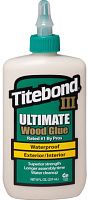 Клей для дерева повышенной влагостойкости Titebond III Ultimate Wood Glue, 237 мл Клей для дерева повышенной влагостойкости Titebond III Ultimate Wood Glue, 237 мл