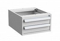 Тумба с выдвижными ящиками высота 260 мм 45/26, с защитой ESD Treston 60449001, серая Тумба с выдвижными ящиками высота 260 мм 45/26, с защитой ESD Treston 60449001, серая