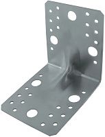 Уголок крепежный усиленный 105х105х90х2 мм Буратино 4/4, оцинкованная сталь Уголок крепежный усиленный 105х105х90х2 мм Буратино 4/4, оцинкованная сталь