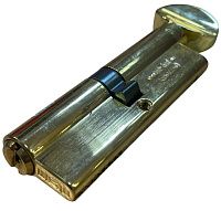 Цилиндровый механизм, перфорированный ключ-вертушка CW 90 мм MSM, PB (полированная латунь) Цилиндровый механизм, перфорированный ключ-вертушка CW 90 мм MSM, PB (полированная латунь)