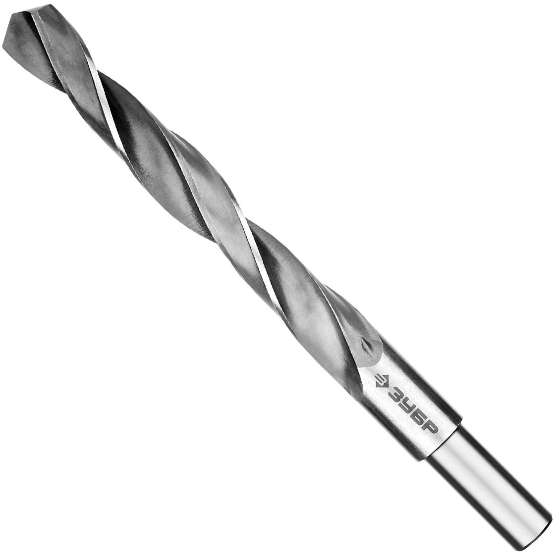 Сверло по металлу 19х198 мм класс B сталь Р6М5 Профессионал ЗУБР 4-29621-198-19, проточенный хвостовик - фото