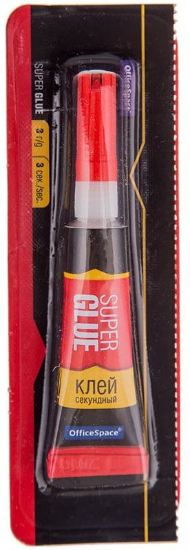 Клей секундный OFFICESPACE Super Glue 175901, 3 гр - фото