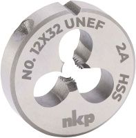 Плашка #12-32 HSS DIN EN 22568 NKP 248012N, особо мелкая дюймовая резьба UNEF